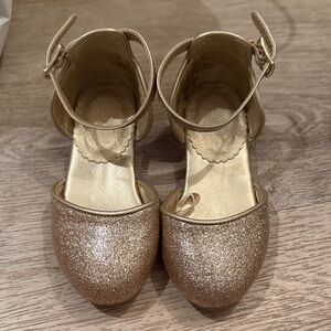 Disney princess Gold Glitter toddler girl shoes dress up